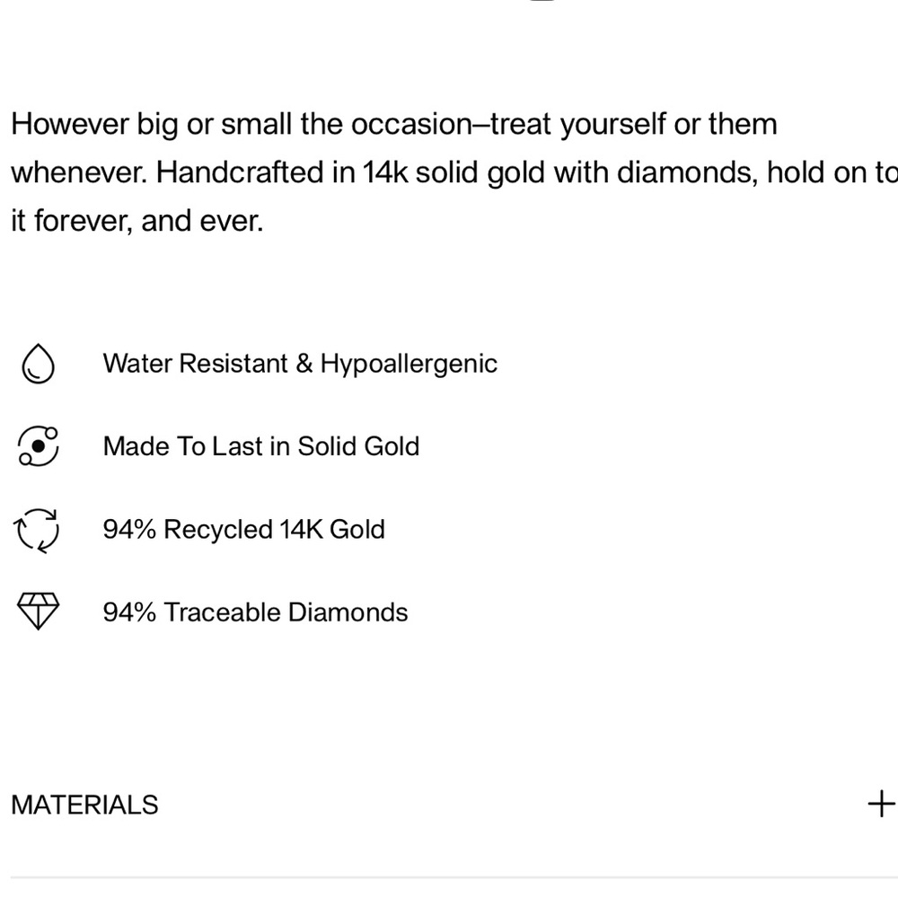 Mejuri Diamond Band Gold Diamonds - Picture 8 of 9